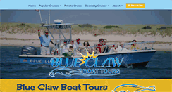 Desktop Screenshot of blueclawboattours.com